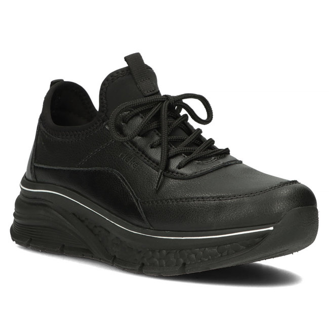 Rieker leather sneakers 48050-00 black