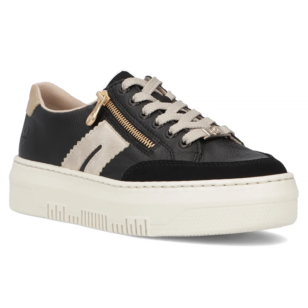 Rieker leather sneakers N1452-00 black