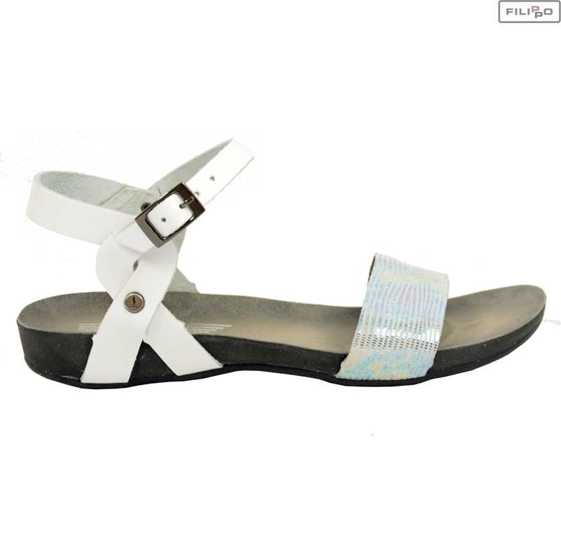 Sandals LEMAR 40027 white+white petrol 8023431