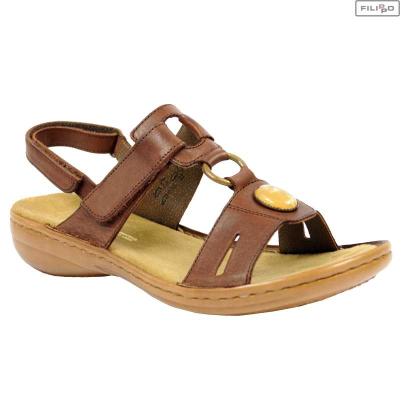 Sandals RIEKER 60874-26 brown 8013331