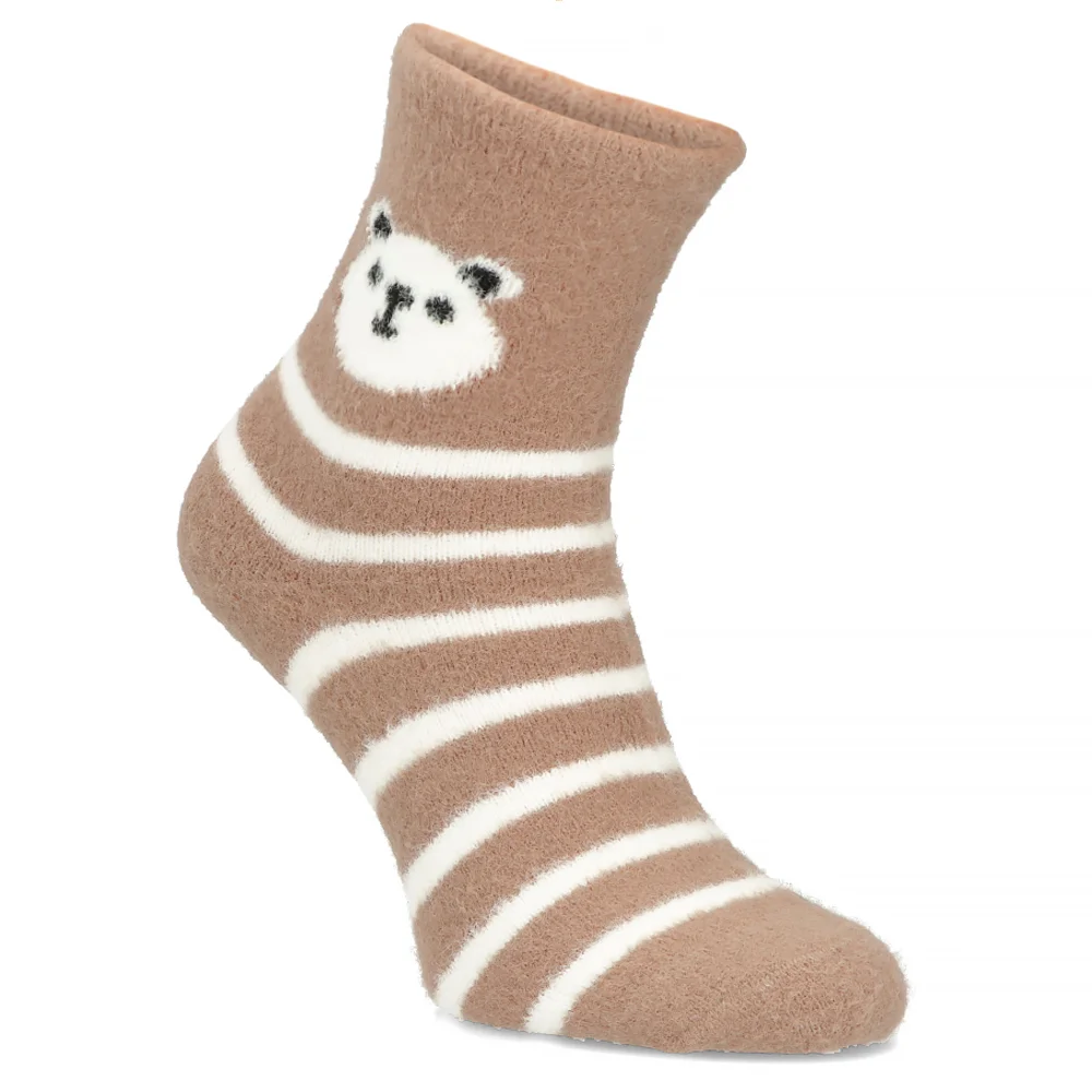 Women's Socks GNG 1307 bear + stripes