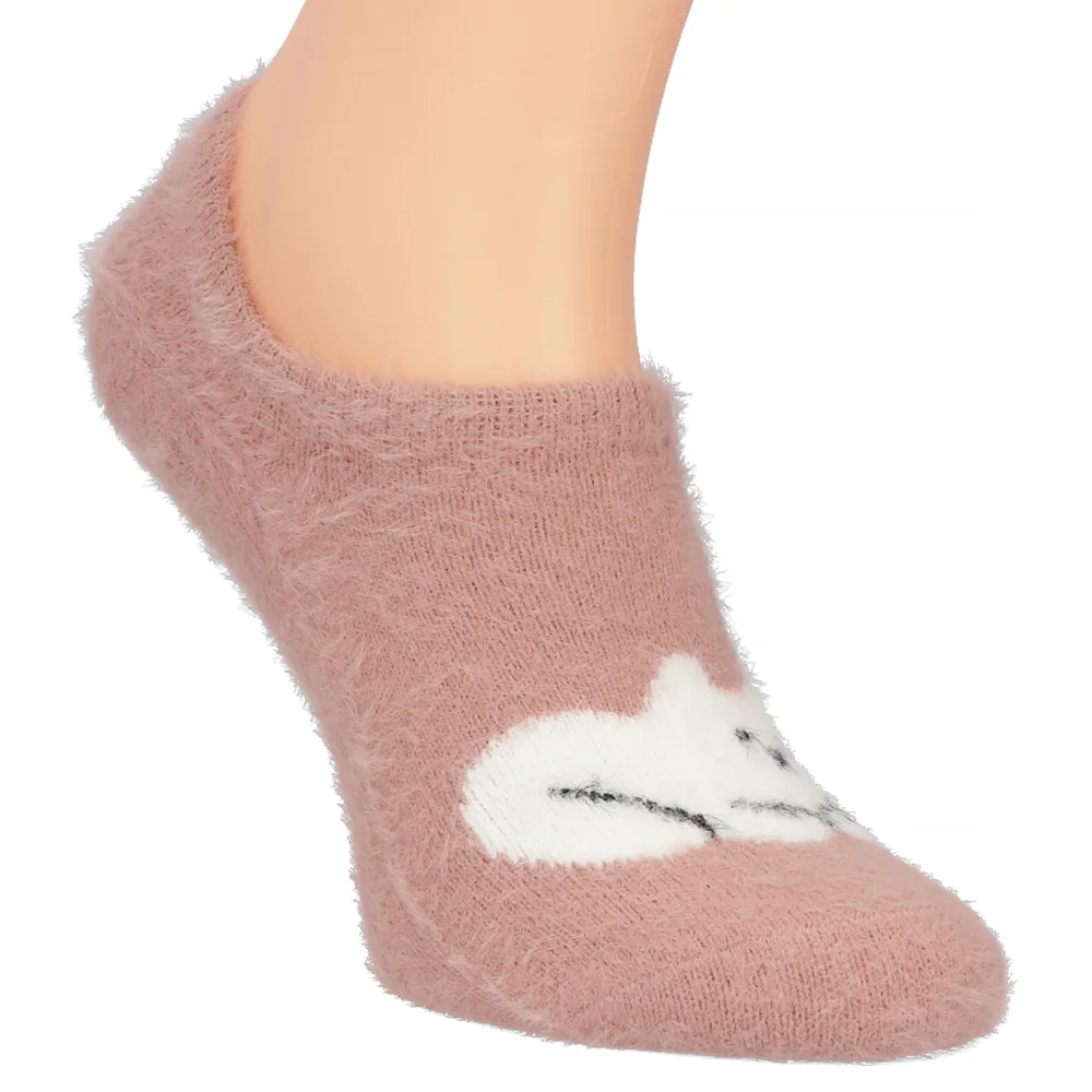 Women's Socks GNG 5965 pink cat