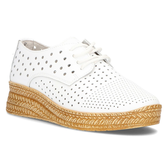 Leather shoes Filippo DP2162/21 WH white