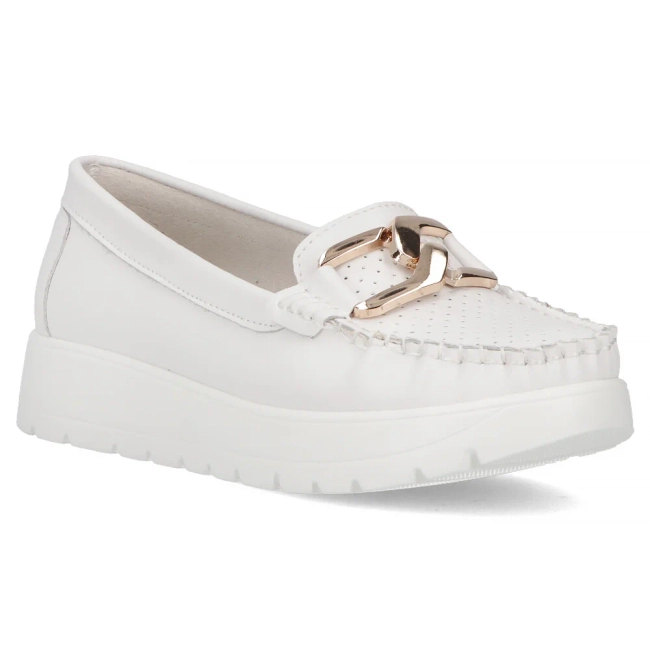 Leather loafers Filippo DP6827/25 WH white