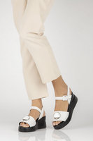 Leather sandals Filippo DS4411/23 WH white