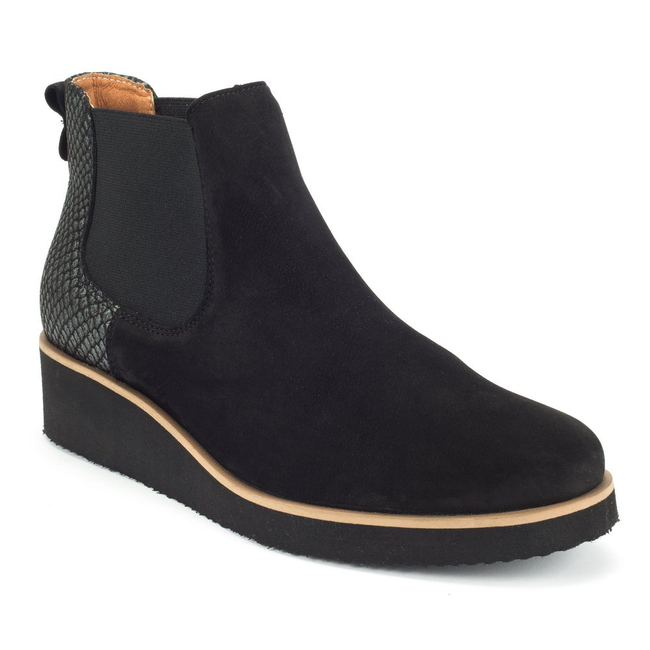 Booties EKSBUT 66-4216-549/G52-1G black nubuck 8024356