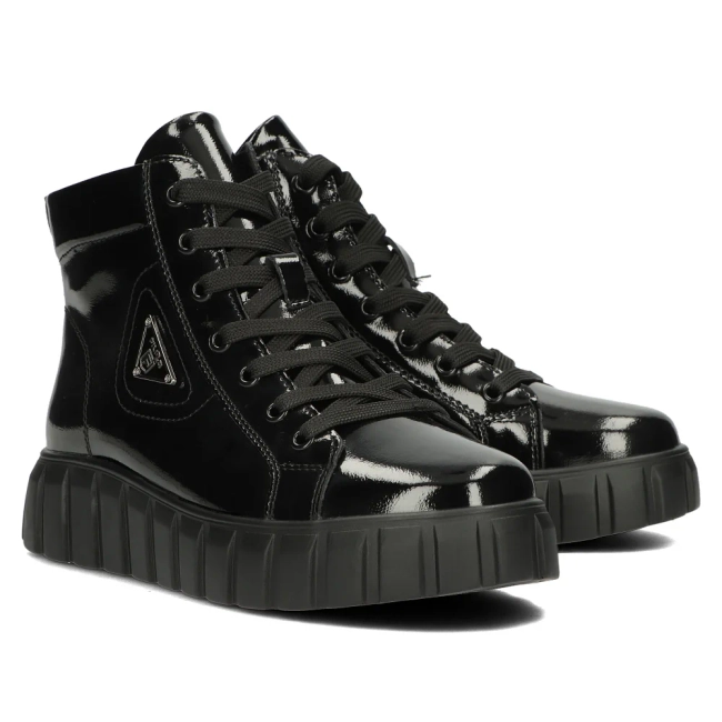 Leather boots Filippo DBT4146/24 BK black