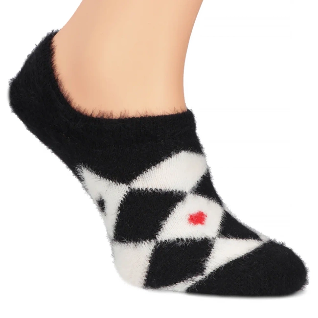 Women's Socks rhombus+heart