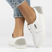 Leather shoes Filippo DP6014/24 WH white