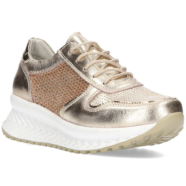 Leather sneakers Filippo DP2011/21 GO gold