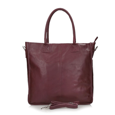 Handbag Toscanio Shopper Leather 1196 burgundy