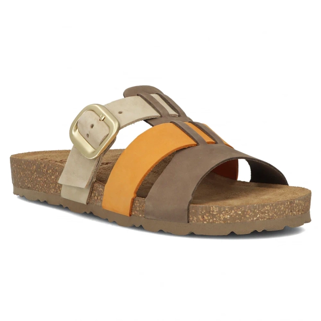 Slippers Yokono JERBA-137 NOB MULTI MANGO brown