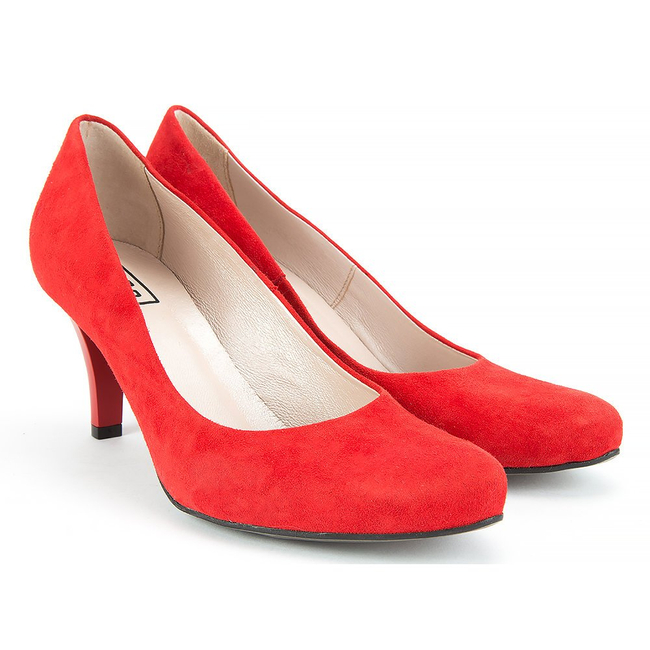 Pumps FILIPPO 523 red velor 8022954