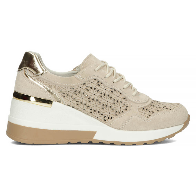 Leather sneakers Filippo DP4669/23 BE beige