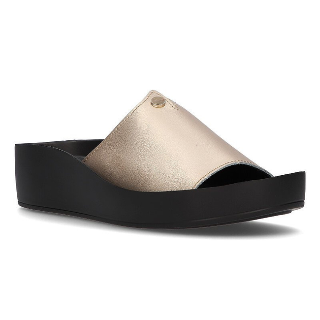 Leather flip-flops Filippo DK2059/21 GO gold