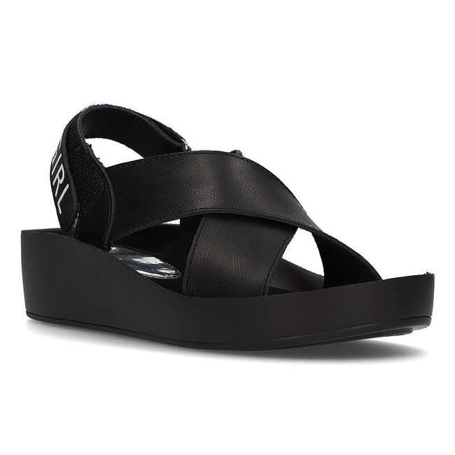 Leather sandals Filippo DS2060/21 BK black