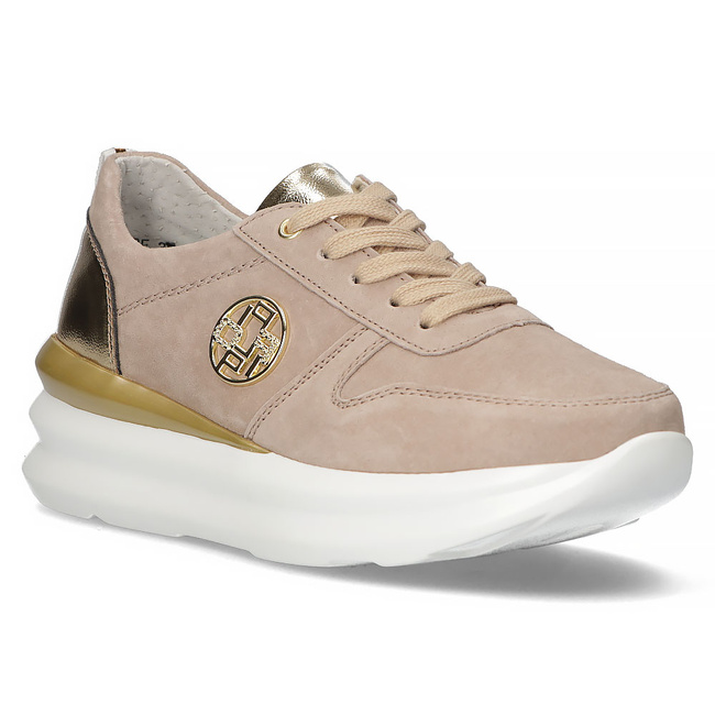 Leather Sneakers Filippo DP3505/22 BE beige