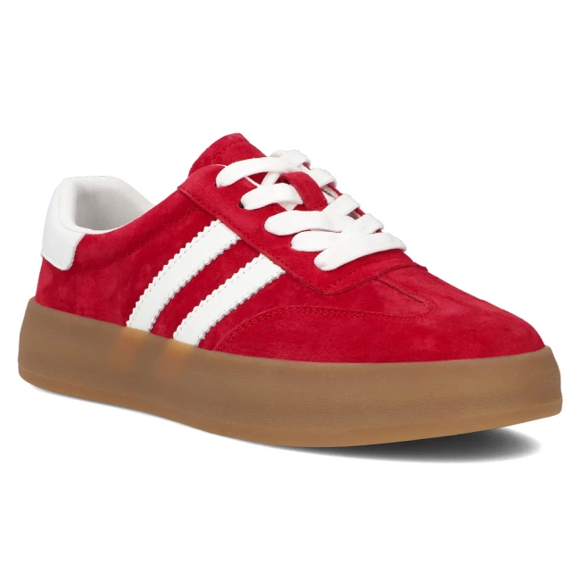 Leather sneakers Filippo DP6764/25 RD red