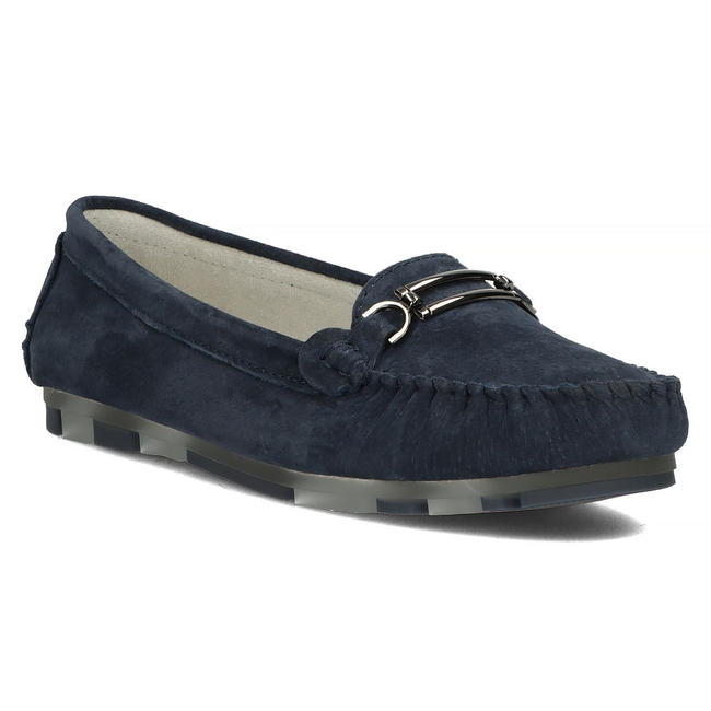 Leather loafers Filippo DP1202/22 NV navy blue