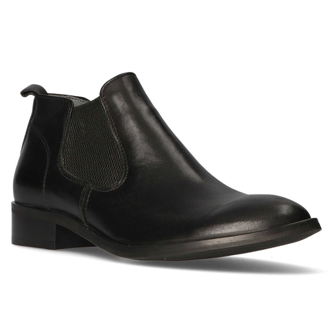 Leather ankle boots Filippo 811 black face