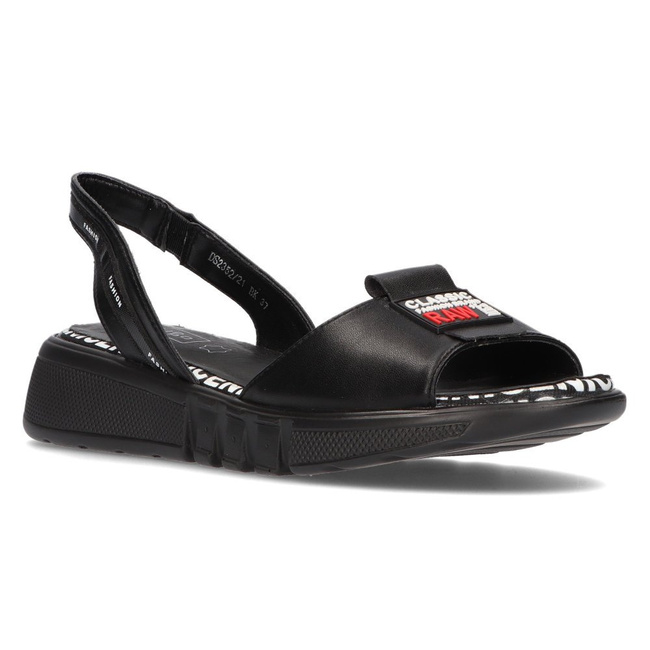 Wedge sandals Filippo DS2352/21 BK black