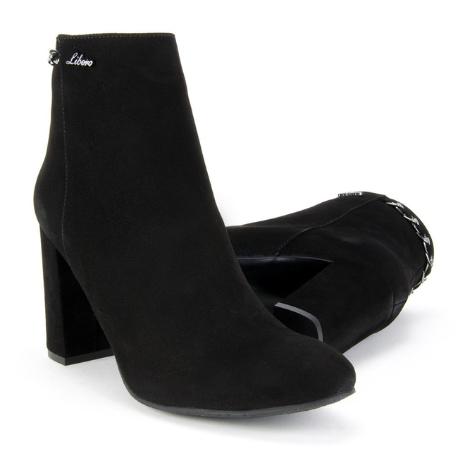 Ankle boots LIBERO 8080 135 Black Suede