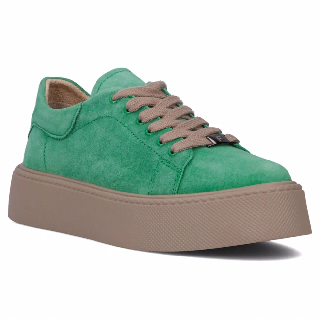 Leather sneakers Filippo DP6119/25 GE green