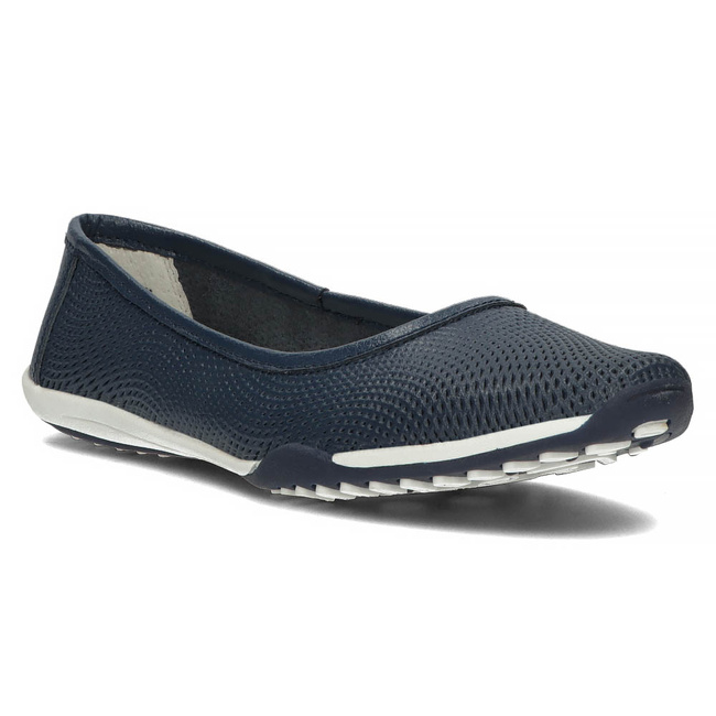 Leather shoes Filippo DP3681/23 NV navy blue