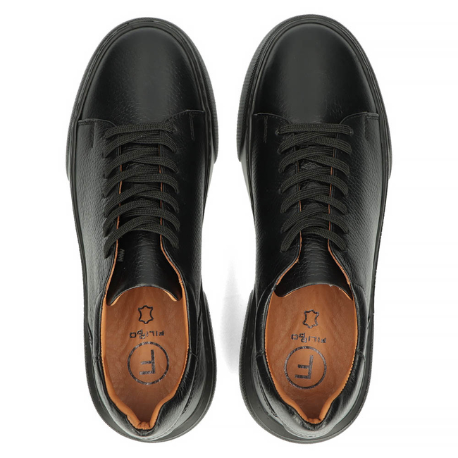 Leather Sneakers Filippo MSP2116/21 Bk black