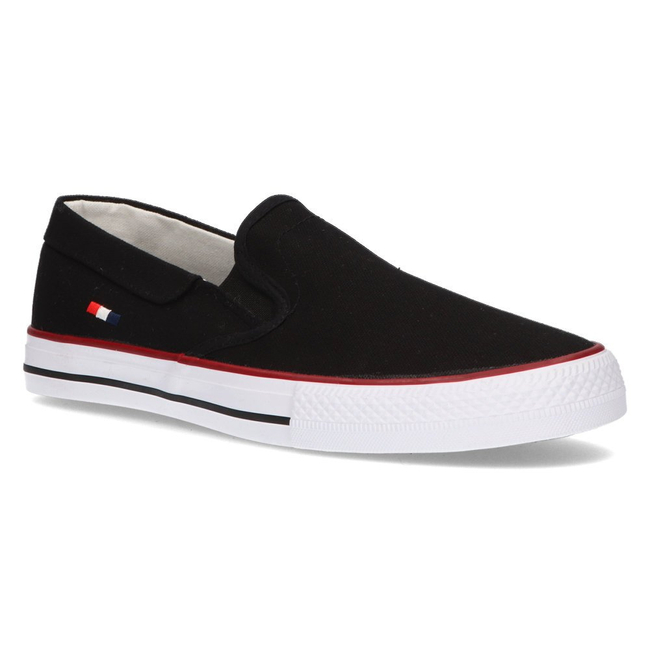 Tenisówki slip-on Filippo Mtn210/21 Bk czarne