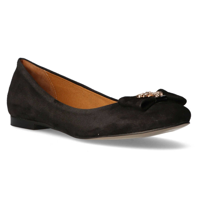 Ballerinas Filippo Premium 2054 Black Suede