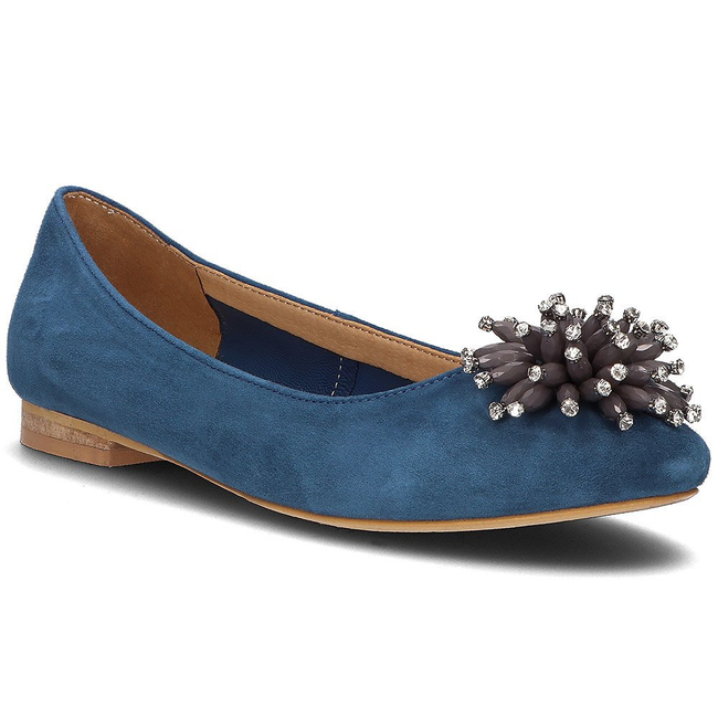 Suede ballerinas Alexio Giorgio 060 blue