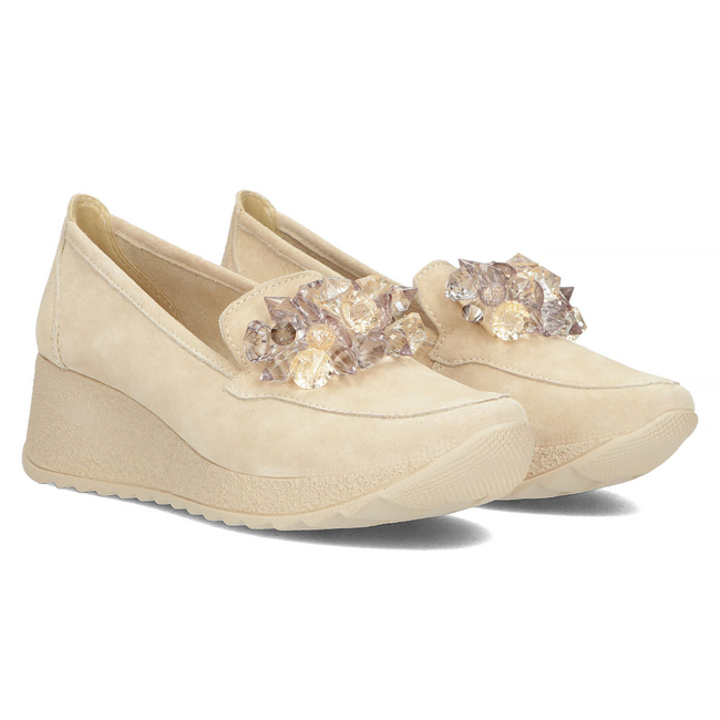 Leather shoes Filippo DP4563/23 BE beige
