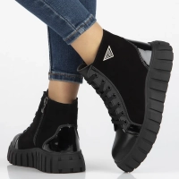 Leather ankle boots Filippo DBT6313/24 BK black