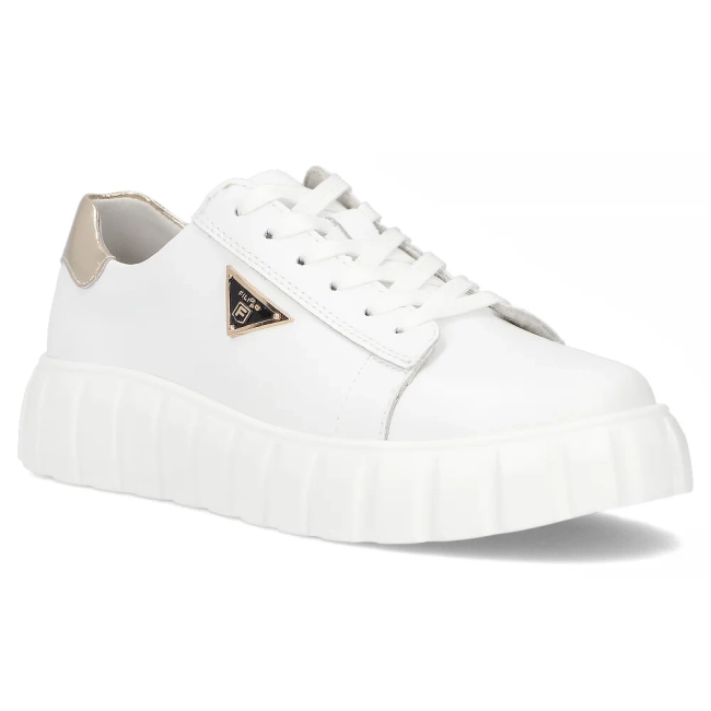 Leather sneakers Filippo DP4138/25 WH white