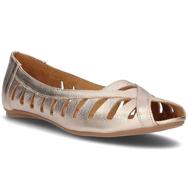 Leather ballerinas Filippo 04506 gold