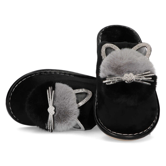 Slippers Filippo Black cats