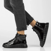 Leather boots Filippo DBT4146/24 BK black