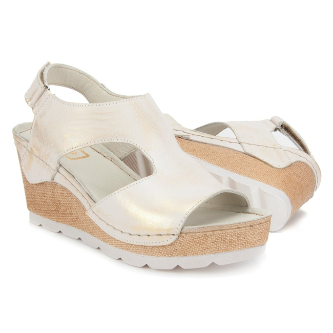 Sandals FILIPPO /PIE/ 888 white and gold 8024247