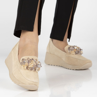 Leather shoes Filippo DP4563/23 BE beige