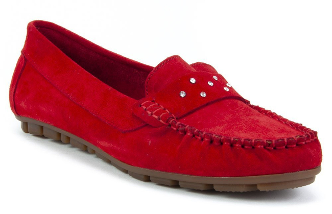 Loafers Filippo 10114 Red velor