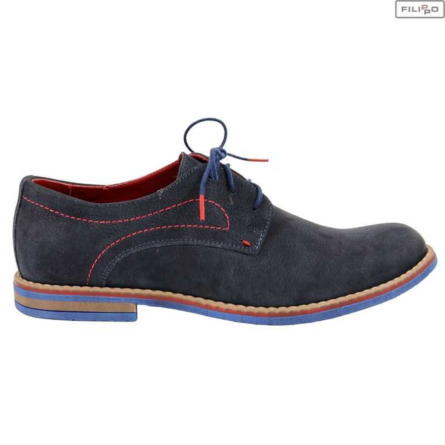 Shoes FILIPPO g-1645-nt-1960 navy blue+red 8021186