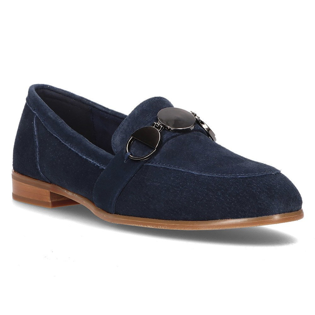 Leather loafers Filippo DP2148/21 NV navy blue