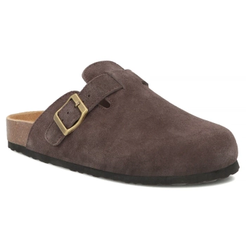 Skórzane klapki Filippo DK7918/26 D BR brązowe