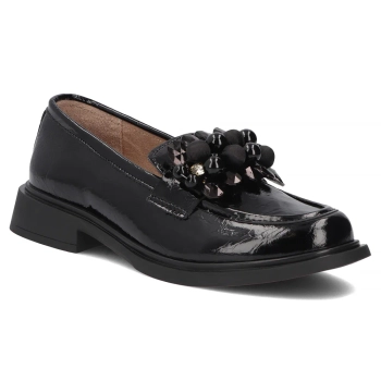 Skórzane lordsy Filippo DP8279/26 BK L czarne