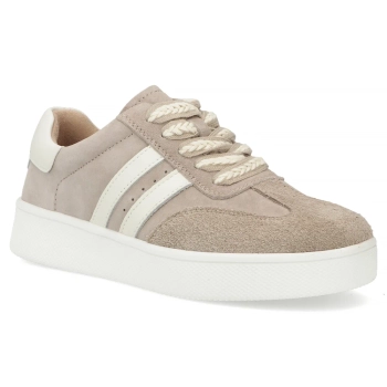 Skórzane sneakersy Filippo DP7512/26 BE beżowe