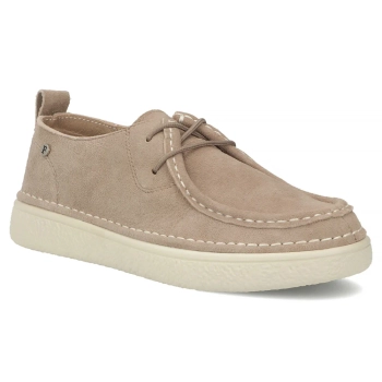 Skórzane półbuty Filippo DP7604/26 BE beżowe