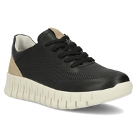 Skórzane sneakersy Filippo DP6035/24 BK czarne