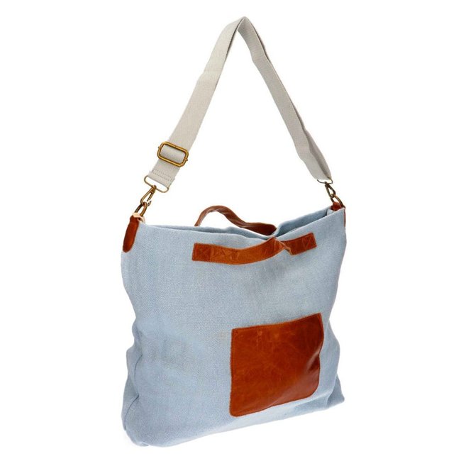 Torebka Paolo Bags K-6216 Light Blue